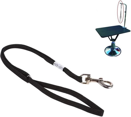 Harnas per animali domestici versatile - 2 tipi - attacco per vasca da bagno, attacco per tavolo, corda di supporto.