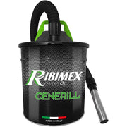 BIDONE SECCHIO ASPIRACENERE POLVERE ELETTRICO 18Lt 1000W RIBIMEX CENERILL PRCEN001