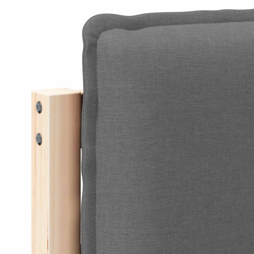 Testiera imbottita-Testiera con Cuscini-Testata Grigio Naturale e Chiaro 120 cm 751479