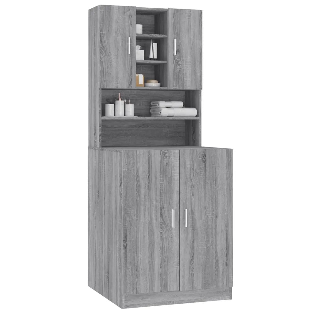 Mobile per Lavatrice Grigio Sonoma in Legno Multistrato CFW5961685