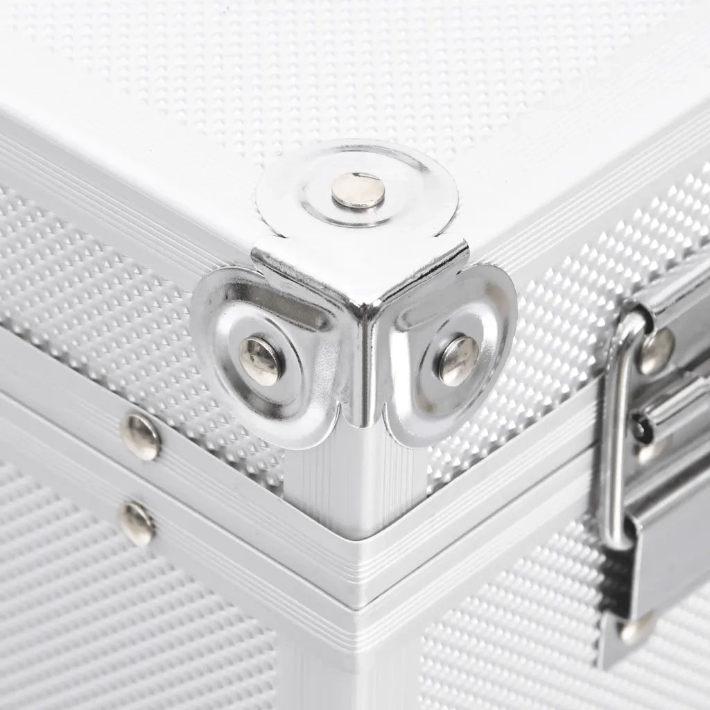 Valigia per Cosmetici 37x24x40 cm Argento in Alluminio CFW3396439
