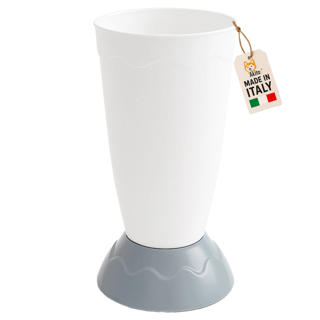 Akitaink Portaombrelli Vulcano Design Moderno 50cm Bianco