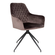 Sedia Harbo, Marrone, Velluto, 62x56x89 cm