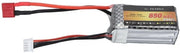 Batteria Lipo Leggera 850 mAh 11,1V 25C - Batteria al Polimero di Litio - Connettore T - Prevenzione di Sicurezza - Durata della Batteria Allungata - Sostituzione Facile - Batteria al Litio