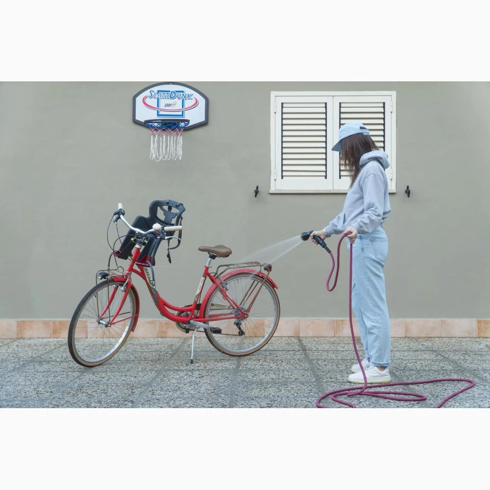 Tubo Estensibile irrigazione resistente leggero compatto 7,5 mestri Fucsia