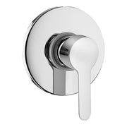 Miscelatore doccia in ottone cromato lucido con piastra da 11,6 cm P3 di Paini