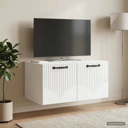 Mobile Porta TV da Muro Bianco Lucido 59,5 x 41 x 30 cm 899019