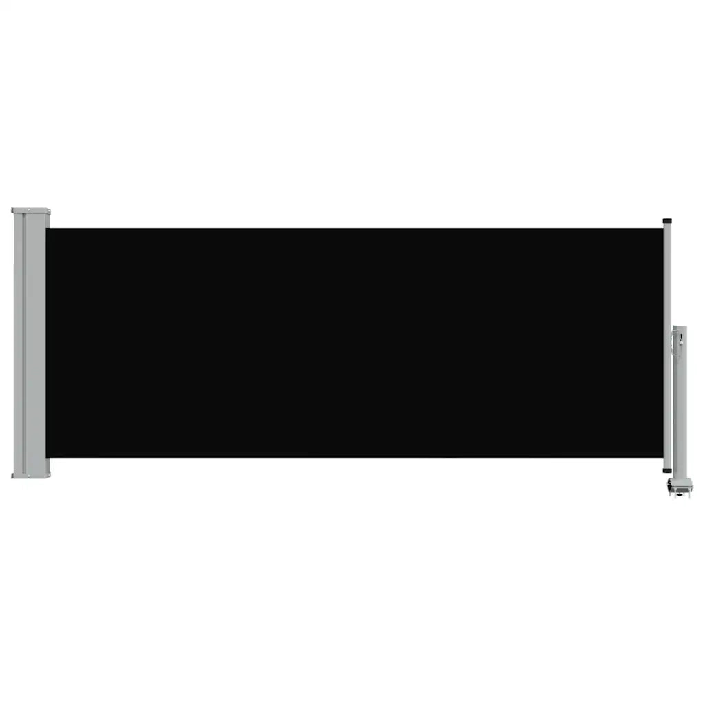 Tenda da Sole Laterale Retrattile 100 x 300 cm Nera 45184