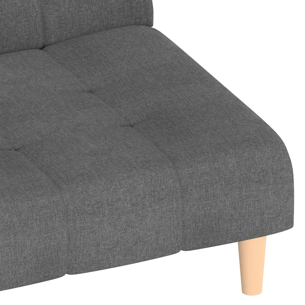Divano letto | Sof¨¤ letto | Letto singolo a 2 Posti Grigio Chiaro in Tessuto