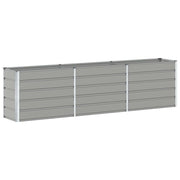 Fioriera | Cassetta per fiori | Vaso Grigio chiaro 290 x 50 x 75 cm Acciaio zincato