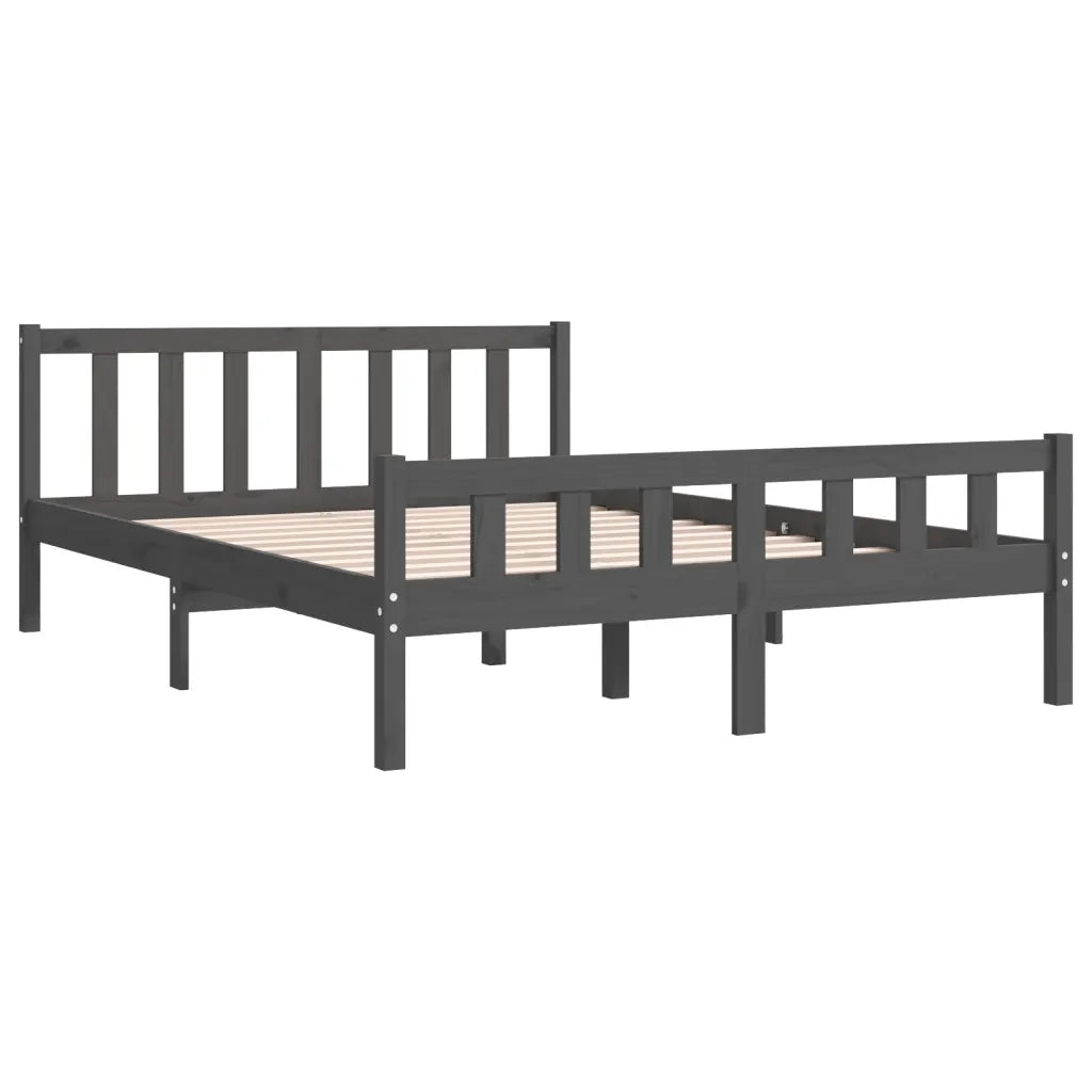 Giroletto Grigio in Legno Massello 140x190 cm 810661