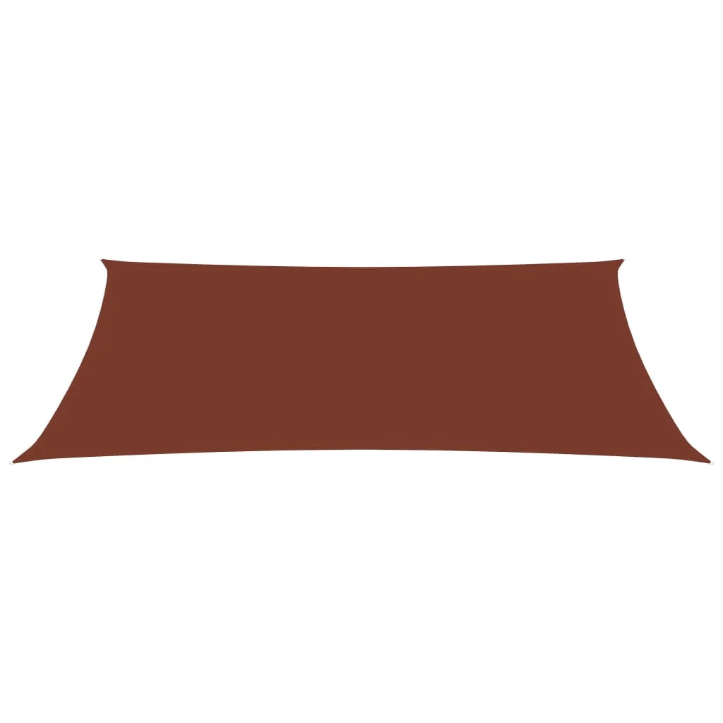 Vela ombreggiante/ombrellone rettangolare 2 x 5 m in tessuto oxford terracotta 02_0009638