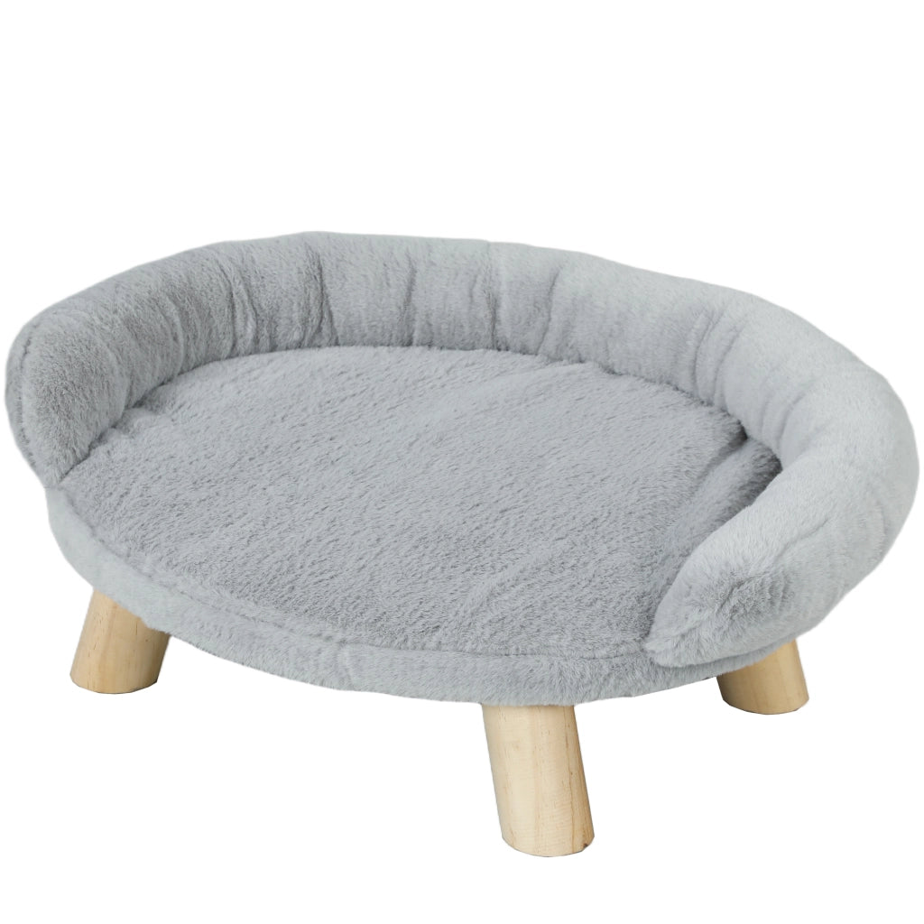 Cuccia Divanetto per Cani e Gatti Sfoderabile ¨C Minimal ¨C Grigio 47x40x20 cm