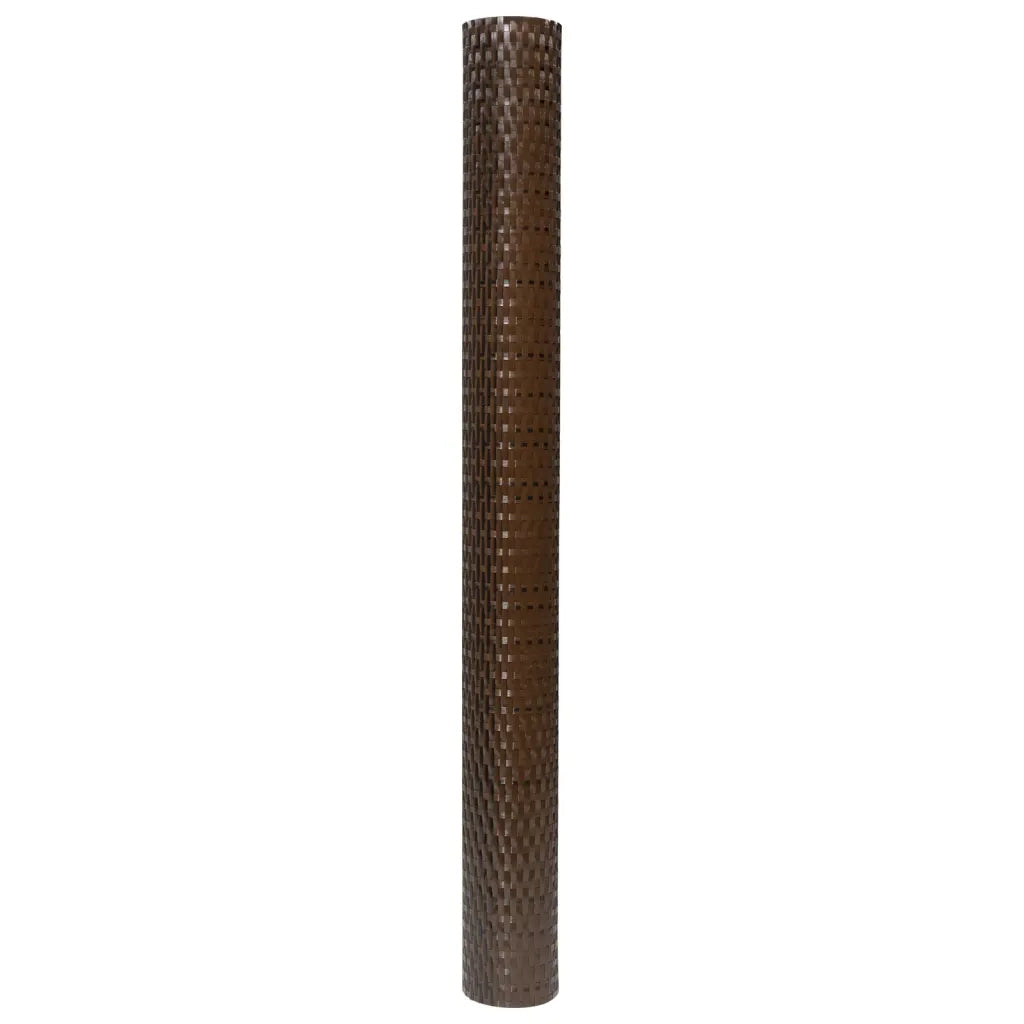 Paravento da Balcone Marrone e Nero 300x100 cm in Polyrattan