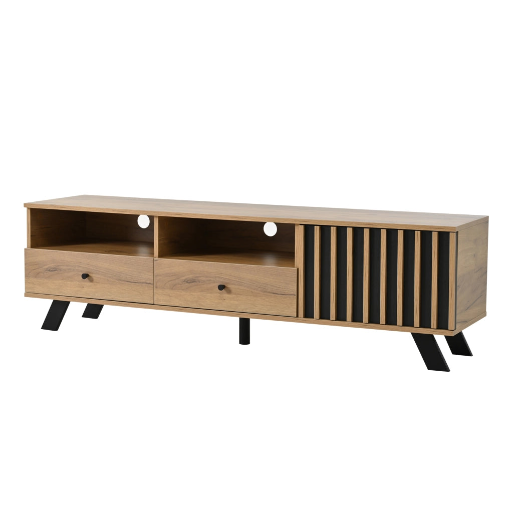 Mobile TV Lowboard ¨C MINIMAL ¨C Legno, 2 Cassetti, 150x38x44 cm