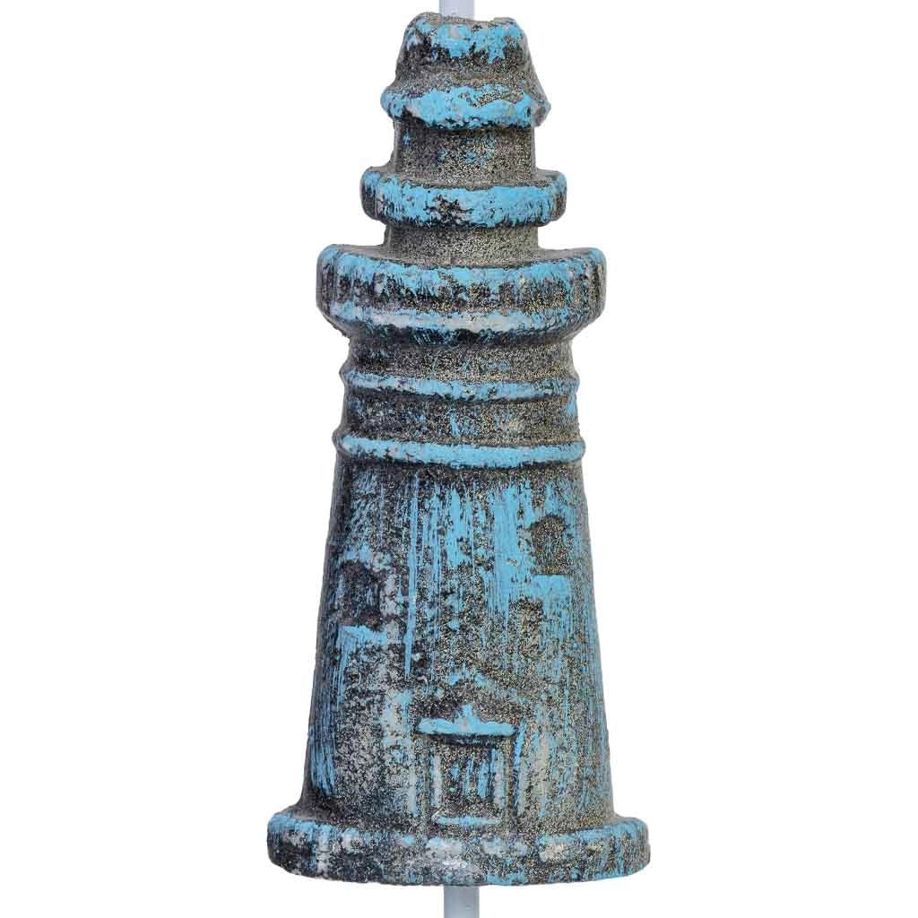 Gancio da parete in legno blu 4x4x16h cm