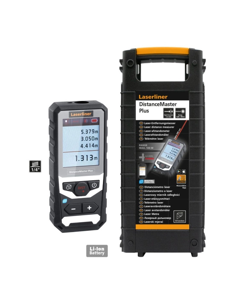 Telemetro laser LASERLINER 080.983A - DistanceMaster Plus 100 m