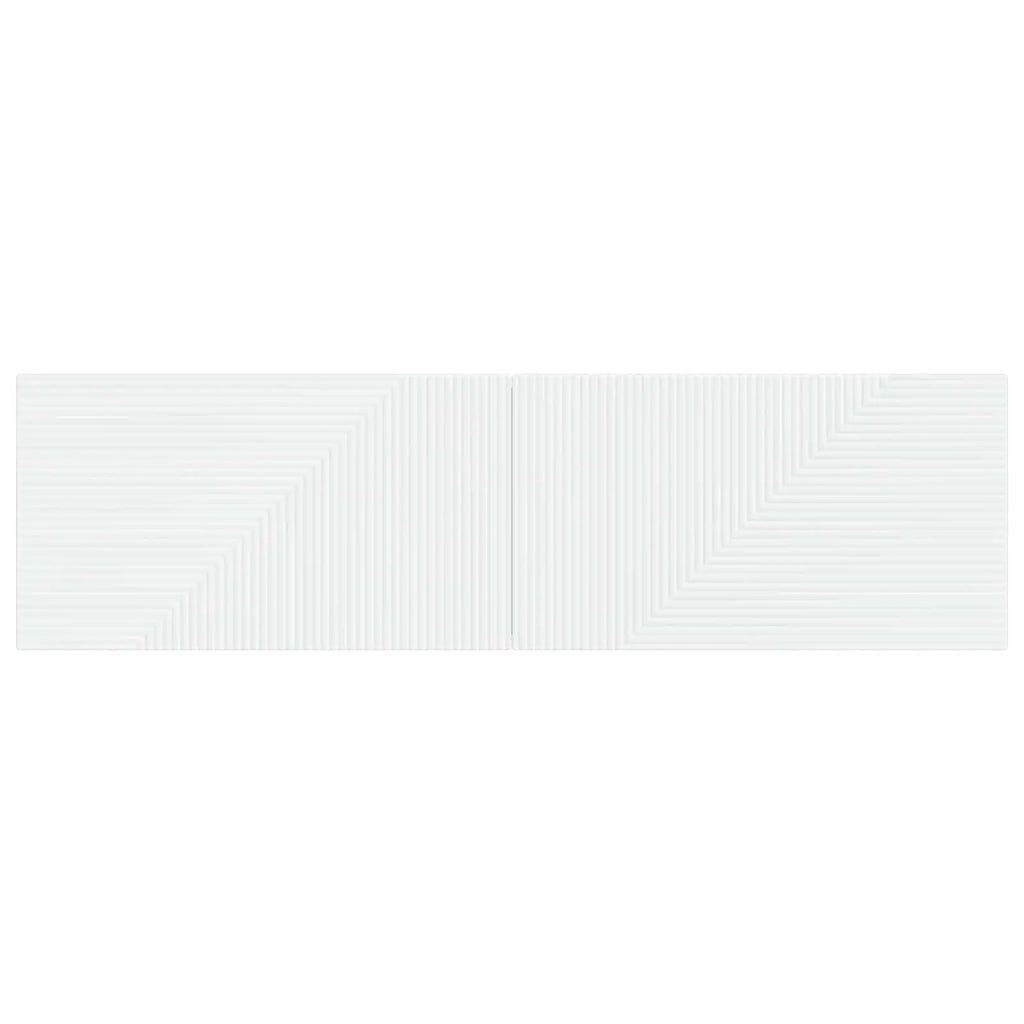 Testiera da Muro HAARLEM Bianco Legno ingegnerizzato 896935