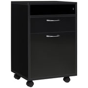Contenitore con cassetto e ripiano ¨C zephmum ¨C nero 40x60x3 cm