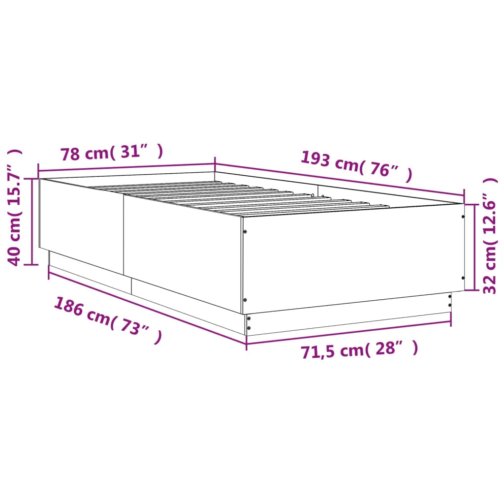 Giroletto Bianco 75x190 cm in Legno Multistrato