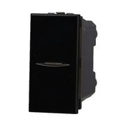 Interruttore Assiale 1P 16A Unipolare Colore Nero Compatibile Con Bticino Axolute