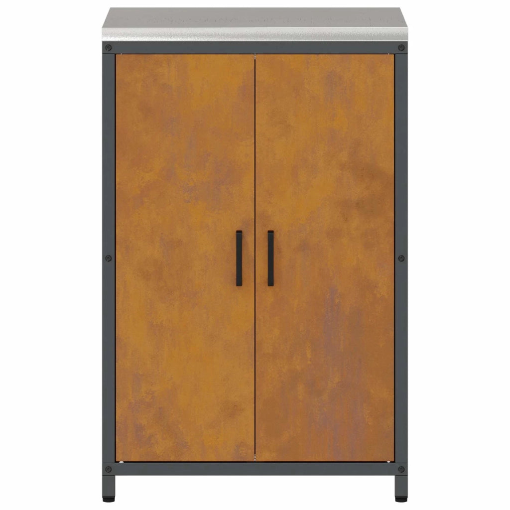 Stoccaggio in cucina con porta Ruggine 60 x 50 x 92 cm Acciaio 874995
