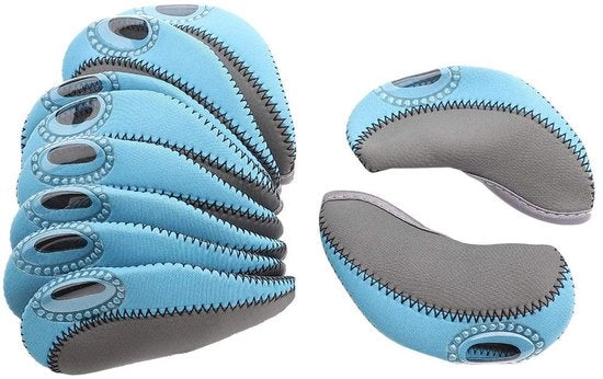 Set di protezioni per mazze da golf in neoprene elastico - doppio colore - set da 10 pezzi - flessibili e protettivi - facile da utilizzare