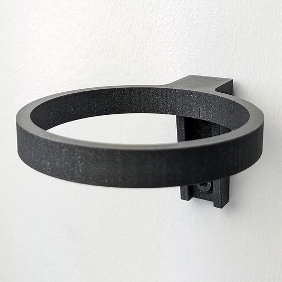 Supporto per pluviometro - nero - fissaggio al muro