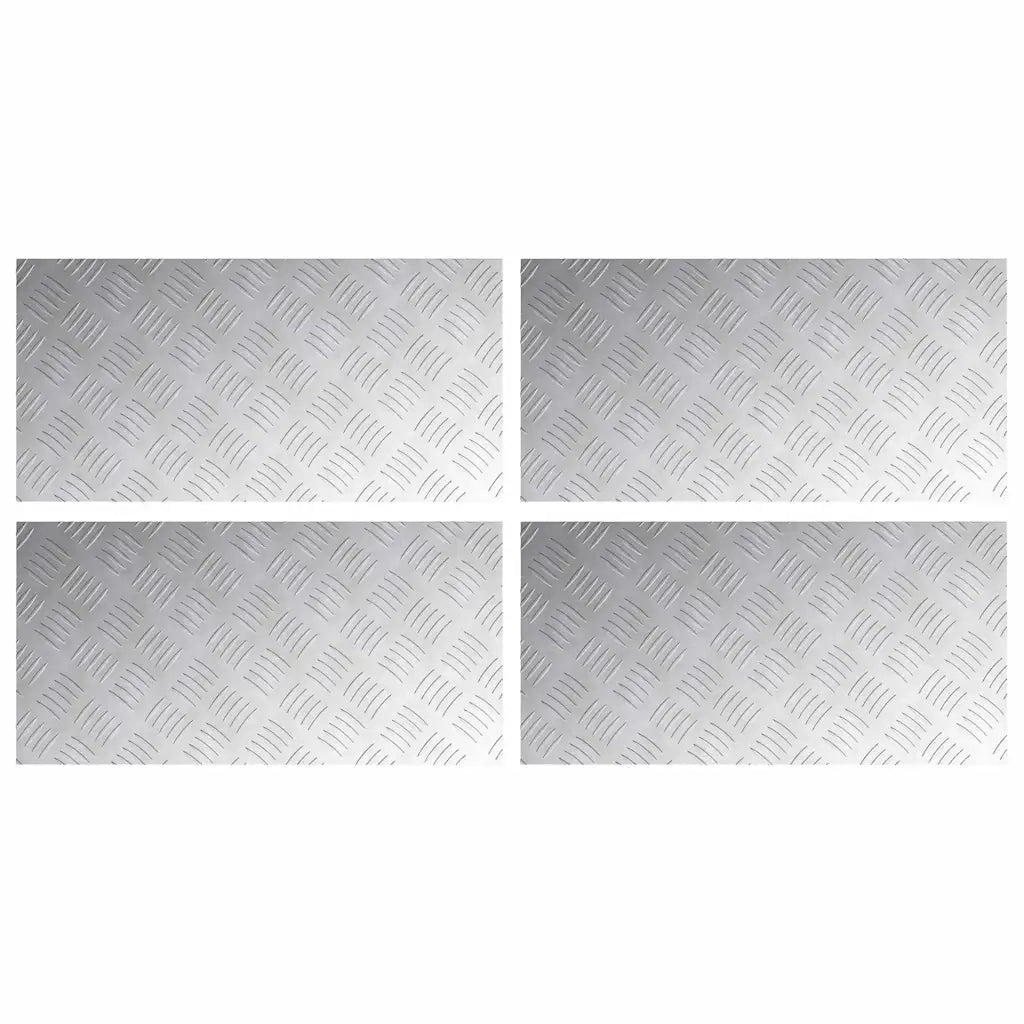 Gradini per Scale 4 pcs Argento 60 x 30 cm Alluminio 4104298