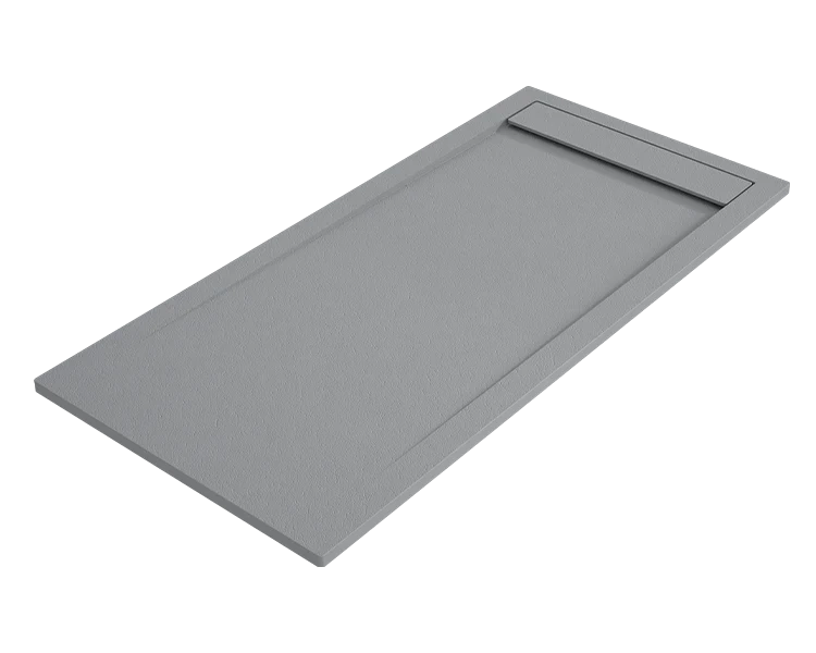 Piatto doccia AMBAR 80x150 cm Cemento griglia Cemento
