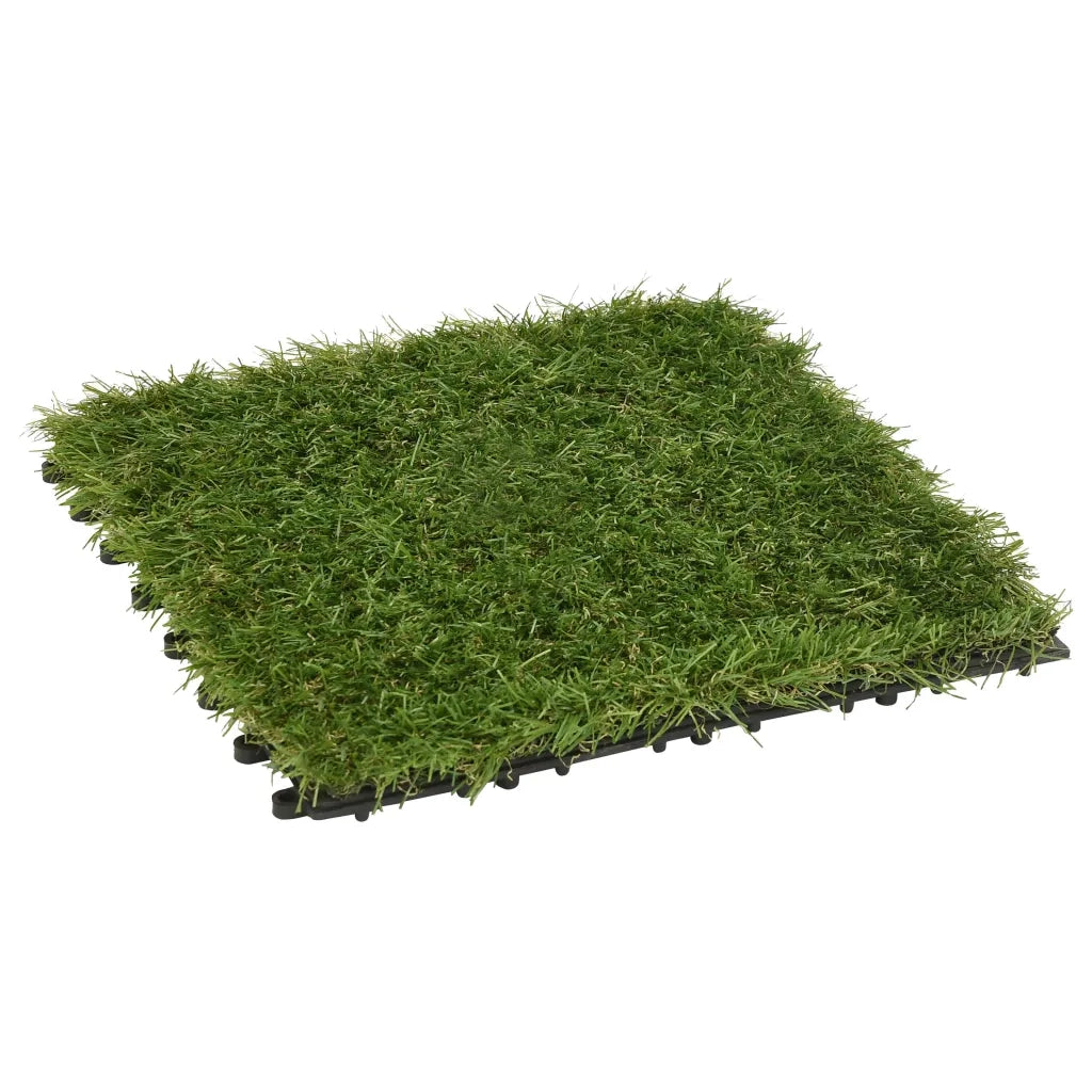 Piastrelle in Erba Sintetica 11 pz 30x30 cm Verde CFW1783375