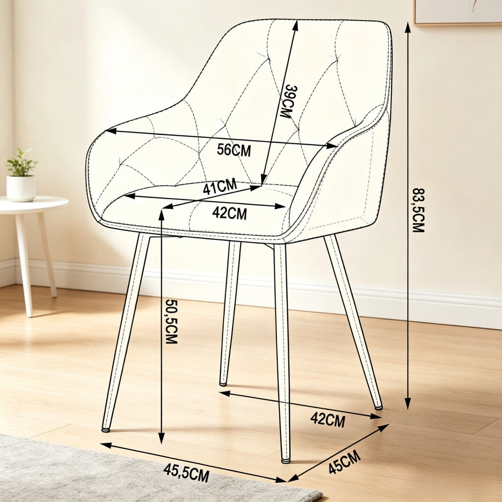 SEDIA CON BRACCIOLI Set da 2 pezzi 45,5x45x83,5 cm Marrone
