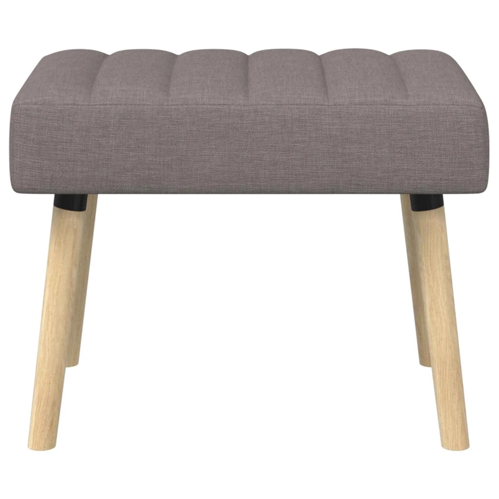 Panchina trapuntata a canale Tortora 60 x 40 x 45 cm Tessuto 42038465
