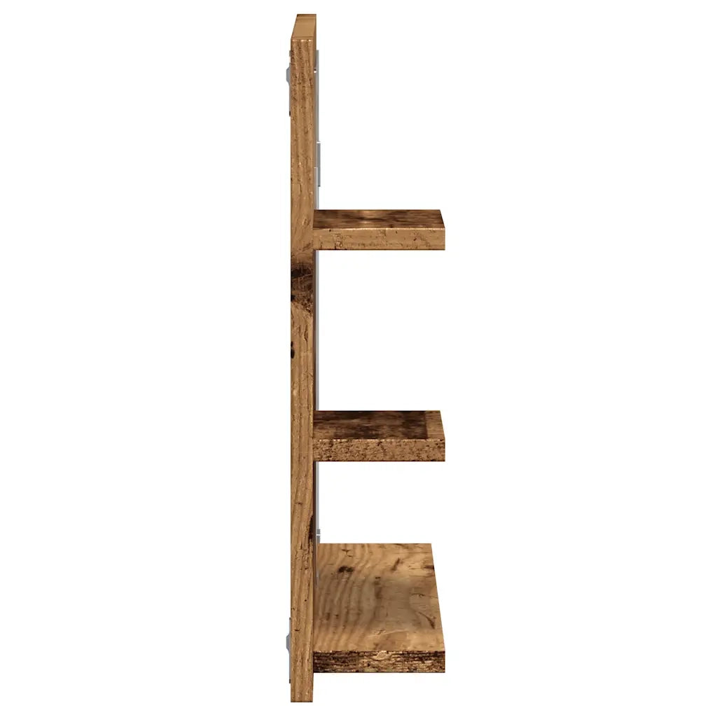 Armadietto a Specchio da Bagno-Mobile bagno con specchio Legno Vecchio 60x10,5x45 cm