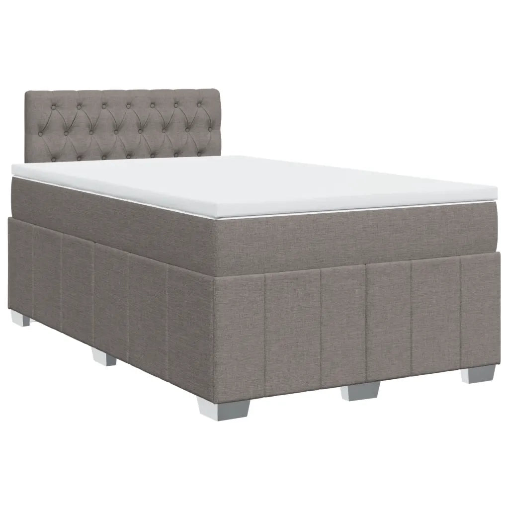 Giroletto a Molle con Materasso Tortora 120x190 cm in Tessuto 3287018