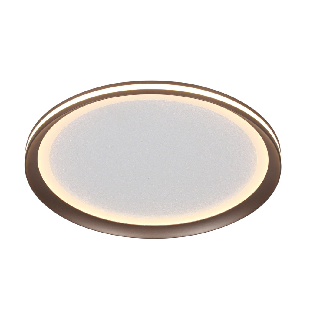 Plafoniera tonda caffè/bianco LED 24W Italux Artizo