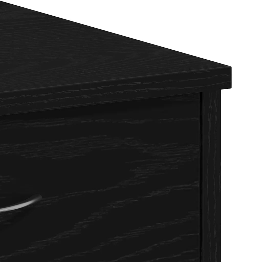 Scrivania Rovere Nero Legno ingegnerizzato 80 x 40 x 75 cm 862480