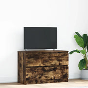 Mobile TV-Credenza per TV-Console TV Rovere Fumo 80x35x54 cm in Legno Multistrato
