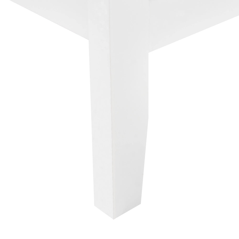 Cassettiera a 3 cassetti in MDF bianco con maniglie in oro Soggiorno elegante