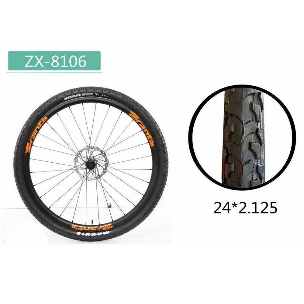 Trade Shop - Copertone Ruota Pneumatico Gomme Per Bici Bicicletta Mtb Bike 24 × 2.125 Zx-8106 -