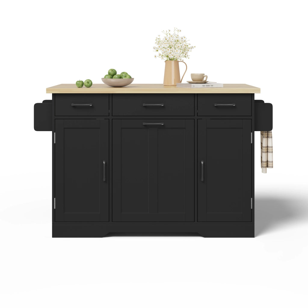 Isola Cucina Mobile con Piano Ribaltabile e Cassetto ¨C MINIMAL ¨C Bianco, 120x45x87 cm