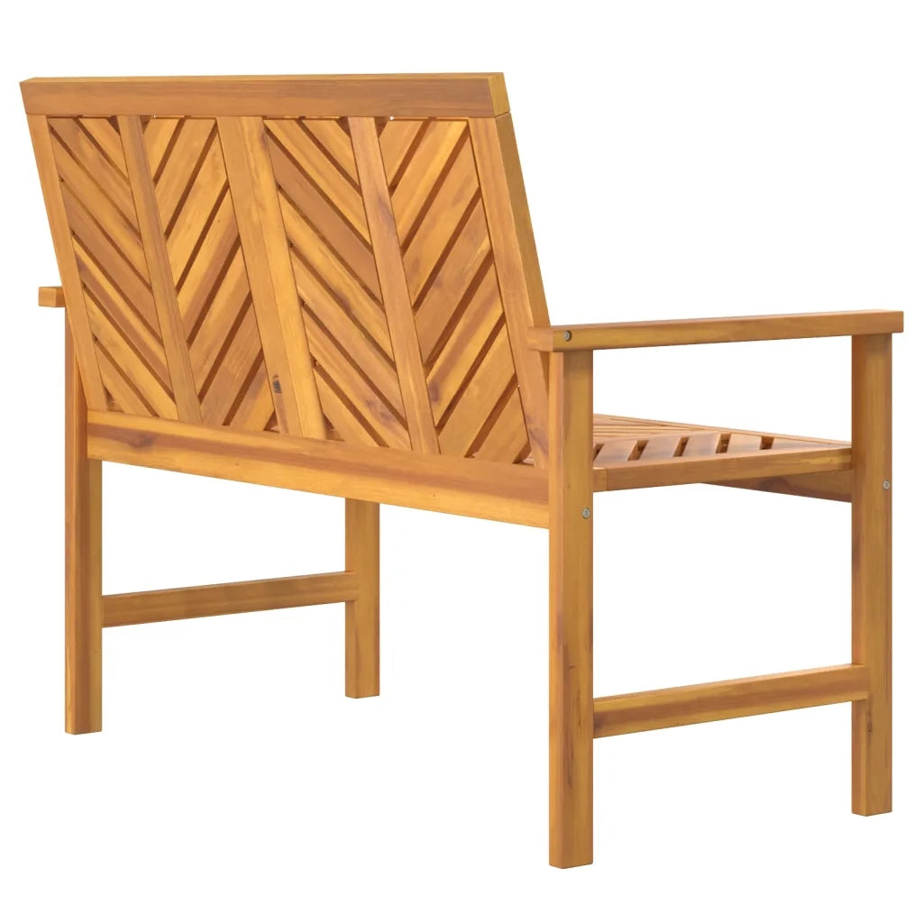 Panca da Giardino 109 cm in Legno Massello di Acacia 362234