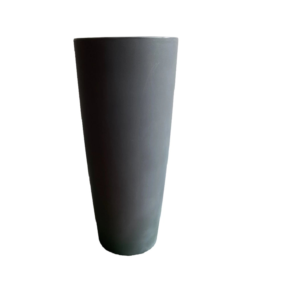 Garden Italia Portavaso da Ingresso Cache-Pot Tondo Alto EPTO Ø42×93 cm in Resina – Made in Italy, Resistente al Gelo e Antiurto Colore: Antracite