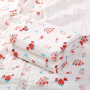 Bambino decongestionante di cotone puro, ultralento, assorbente e respirante, adatto per la pelle delicata dei neonati, Dimensioni: 110*110cm