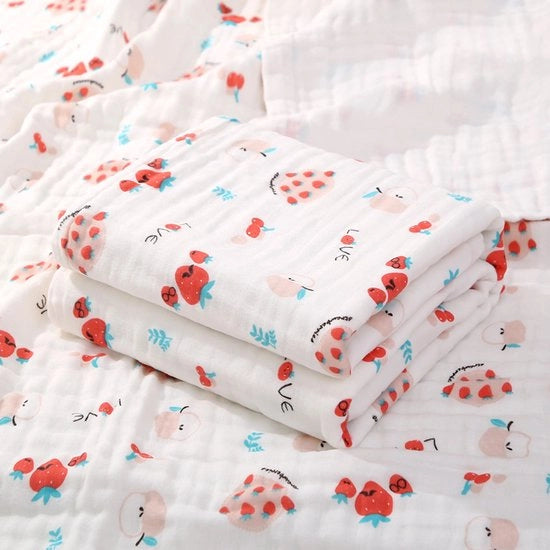 Bambino decongestionante di cotone puro, ultralento, assorbente e respirante, adatto per la pelle delicata dei neonati, Dimensioni: 110*110cm
