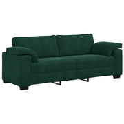 Divano | Divano da soggiorno | Sofa a 3 Posti Verde Scuro 220x77x82 cm in Velluto