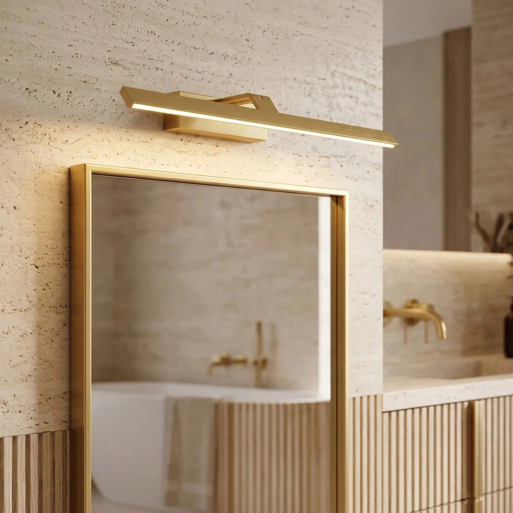 Applique Da Bagno Led Swe008-1w 58cm Brush Gold