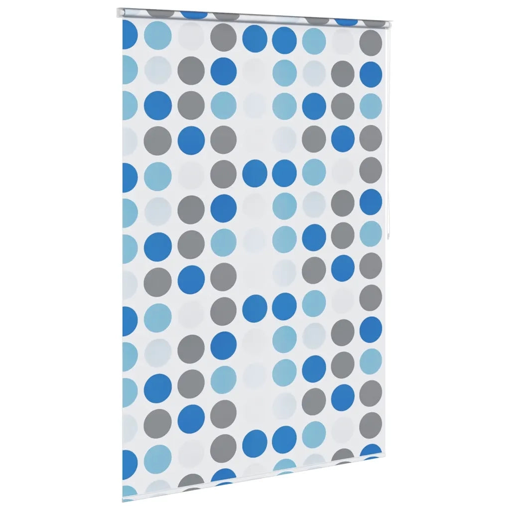 Tenda a Rullo per Doccia 140x240 cm con Motivo a Cerchi  cod mxl 12792
