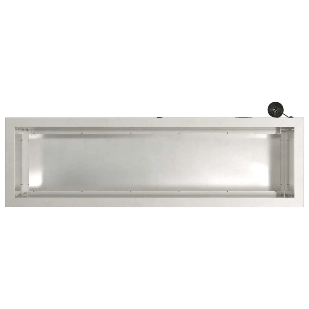 Fioriera da giardino con LED Argento 30 x 100 x 30 cm 8008120