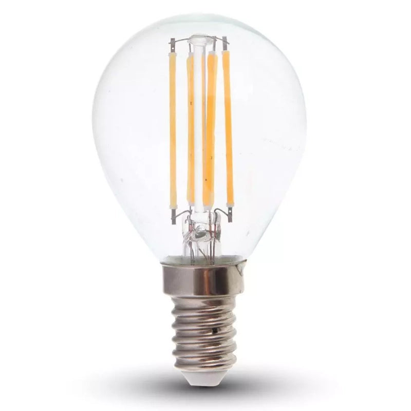 Bulbo LED - Filamen 6W E14 P45 Copertura Clear 2700K